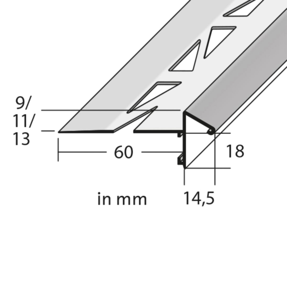 Bemaßte Zeichnung des Balkonwinkelprofils mit Tropfkante und 18mm Blende #A0003299
#A0003303
#A0003306
#A0003318
#A0003321
#A0003324