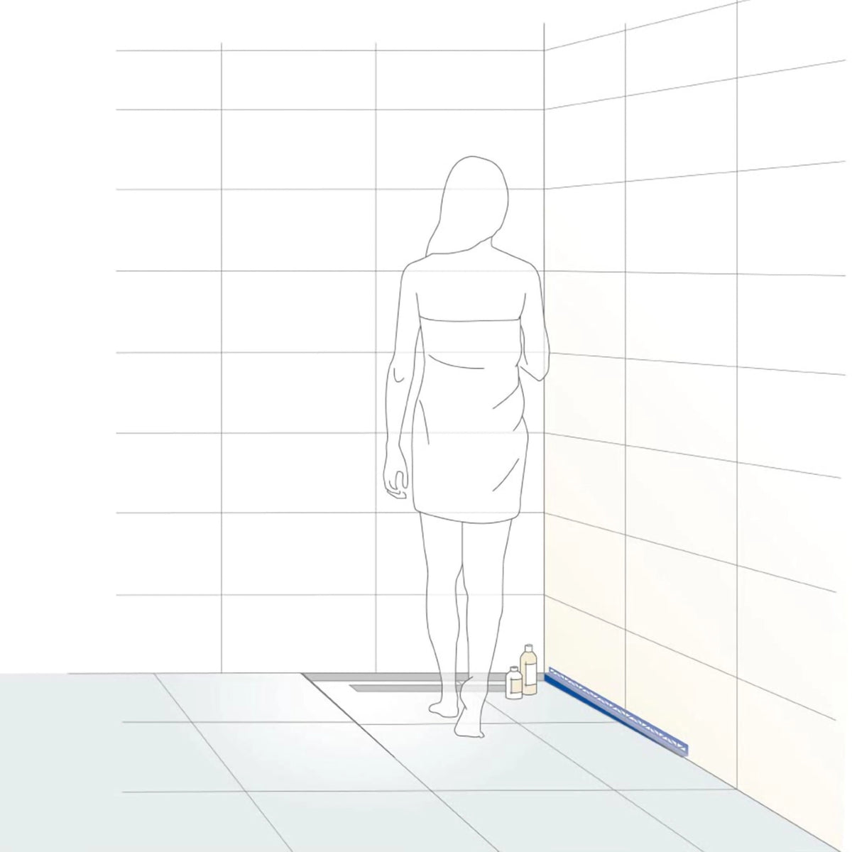 Illustration einer Frau in der bodengleichen Dusche mit einzeichnetem Gefällekeil zum Wandanschluss für die rechte Seite
#A0002346
#A0002348
#A0002352
#A0002354
#A0002356
#A0002358
#A0004465
#A0004466
#A0004467
#A0004471
#A0004472
#A0004473