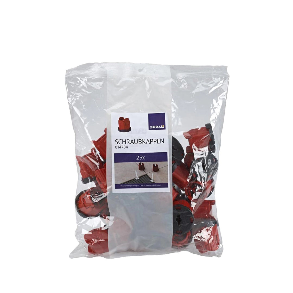 DURAL Turnfix Schraubkappen im Beutel mit 25 Stück