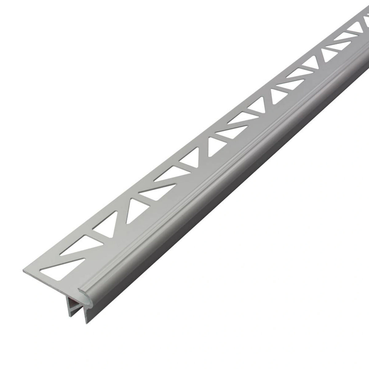 DURAL LED Treppenprofil Florentiner silber mit dreieckig gestanztem Schenkel