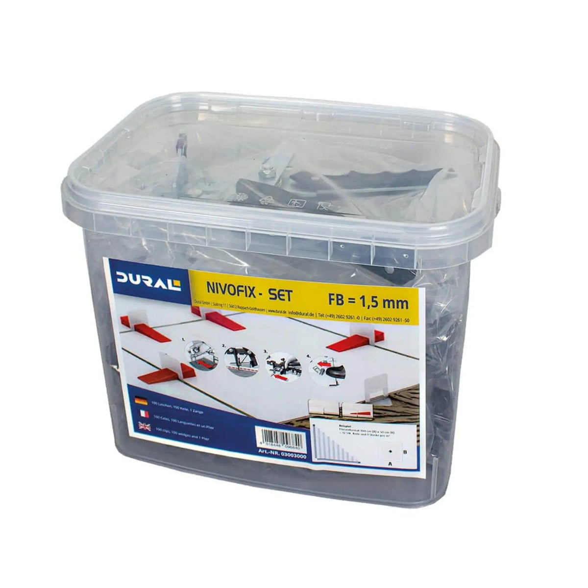 DURAL Nivofix Basisset für 1,5mm Fugen