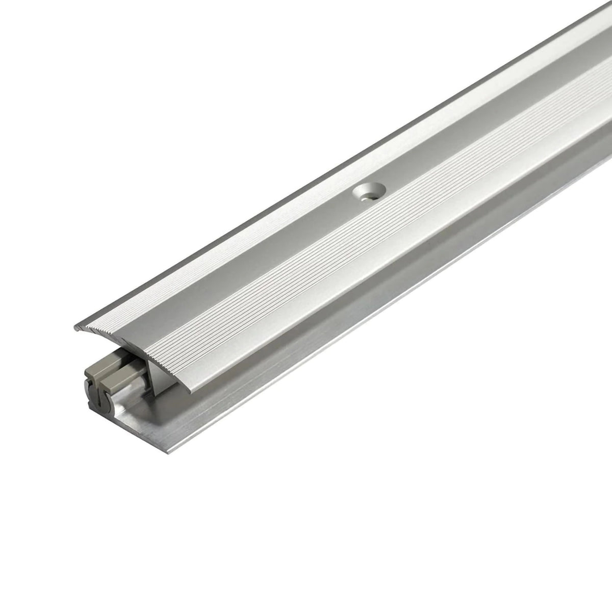 Multi-Übergangsprofil Aluminium silber mit sichtbaren Schrauben