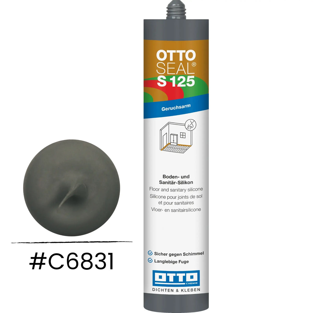 OTTOSEAL S 125 – Boden- & Sanitär-Silikon matt anthrazitgrau C6831
#A0005509