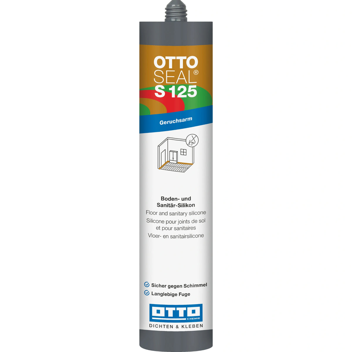Kartusche OTTO SEAL S125 Boden- und Sanitär-Silikon