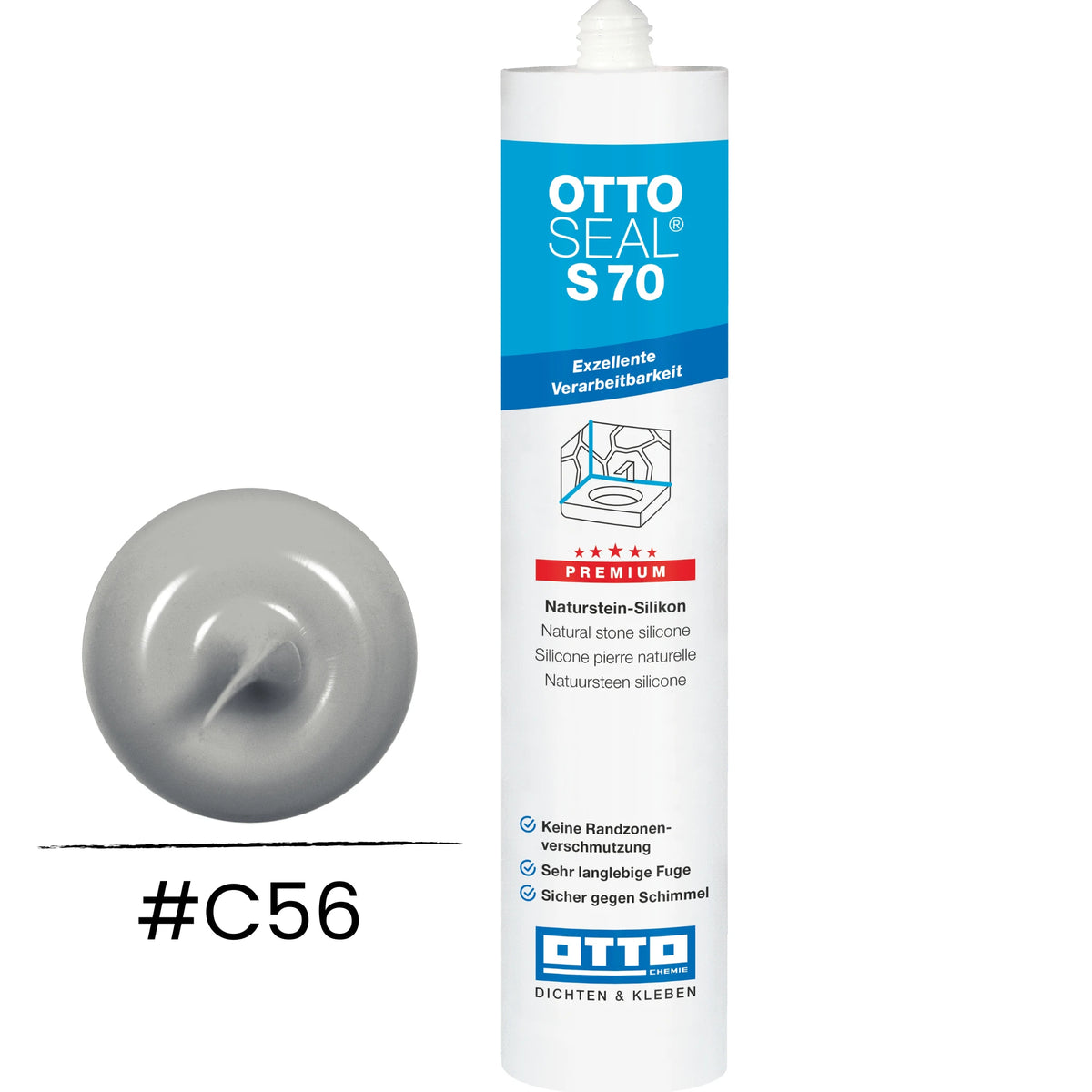 Kartusche OTTOSEAL S 70 Farbe betongrau C56 #A0005253