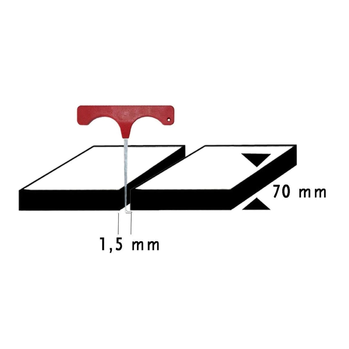 Skizze zur Anwendung des Plattenhebers für GALA-Bau