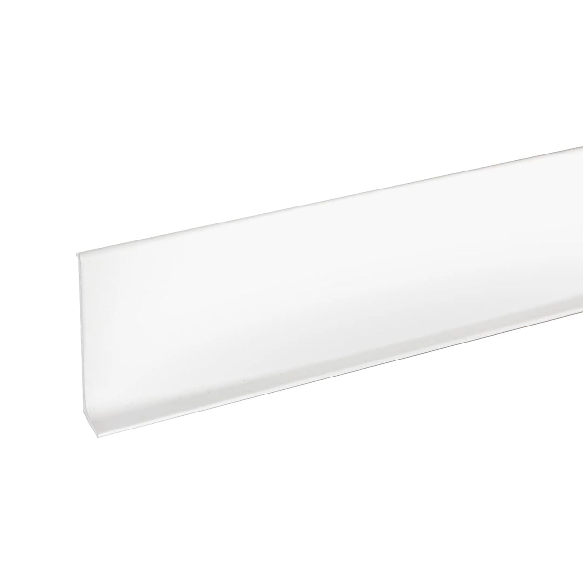 Sockelleiste aus Aluminium weiß beschichtet