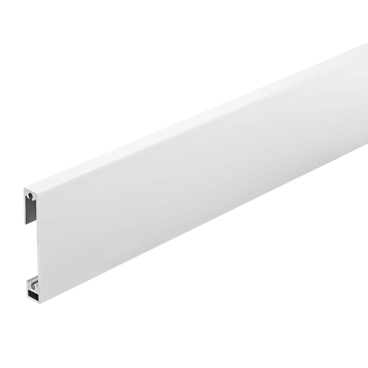 Sockelleiste Square weiß mit rechteckigem Querschnitt