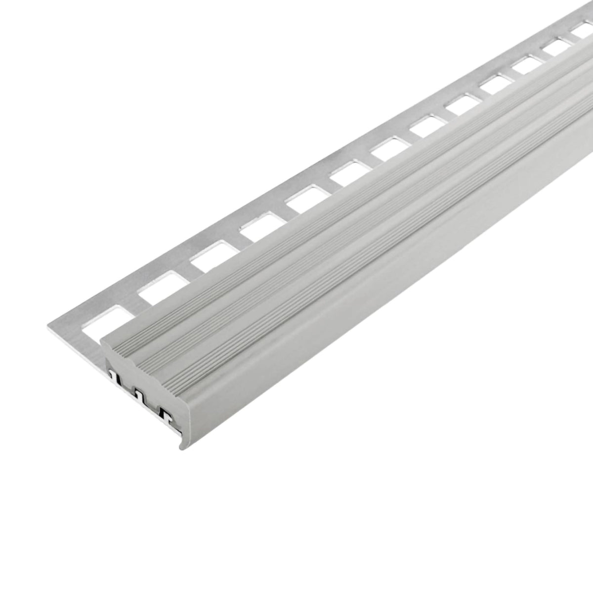 Treppenprofil mit Gummieinlage grau breite Version #A0001753 #A0001757