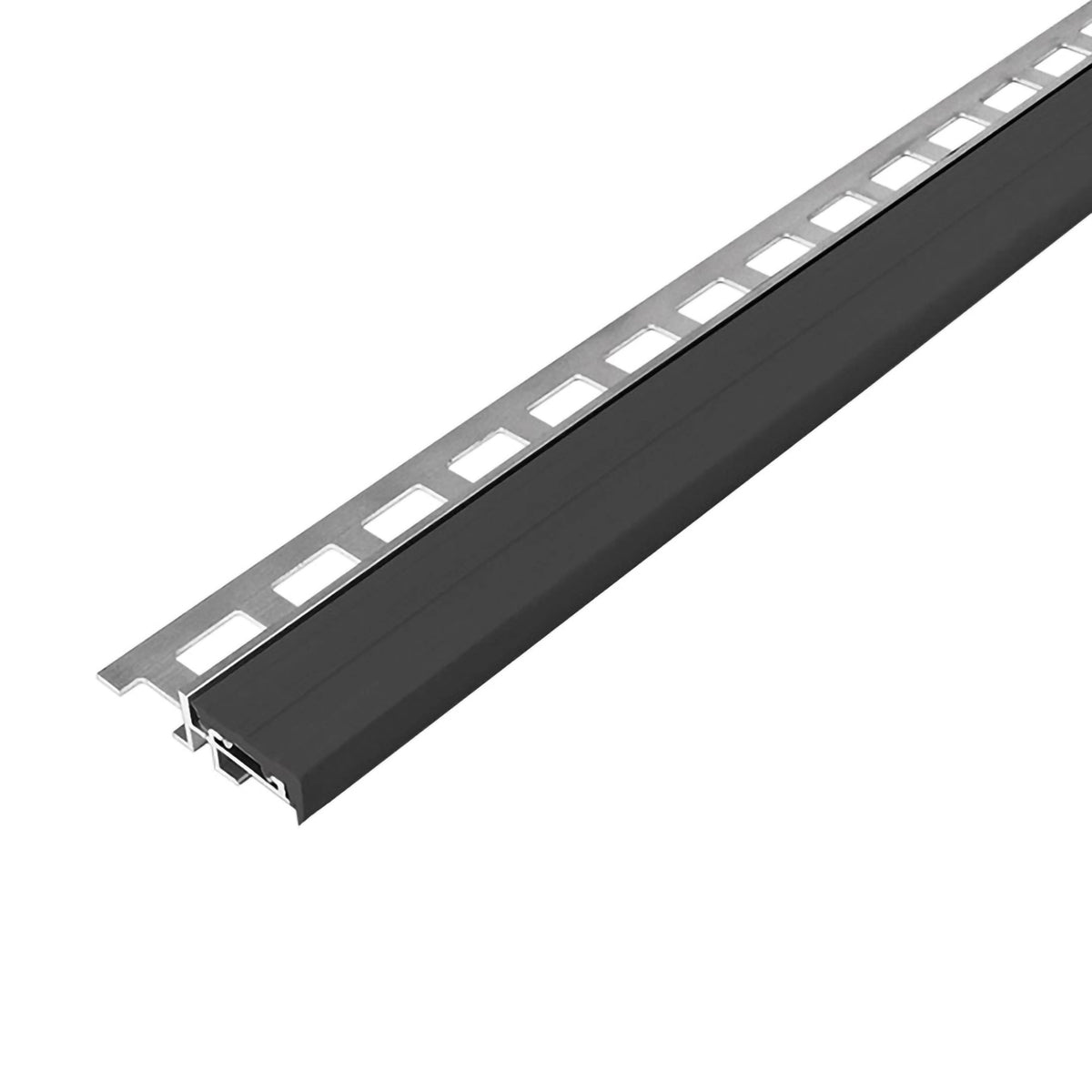 Treppenprofil mit Gummieinlage schwarz schmal #A0001744 #A0001748