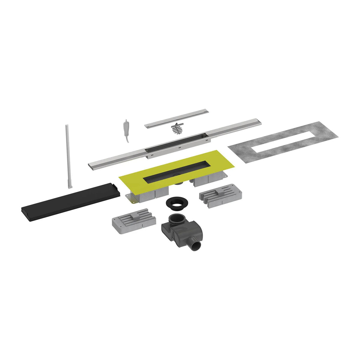 Kürzbares Duschrinnen Komplettset in EInzelteilen mit 101mm Einbauhöhe
#A0005320
#A0005321
#A0005322
#A0005326
#A0005327
#A0005328
#A0005332
#A0005333
#A0005334