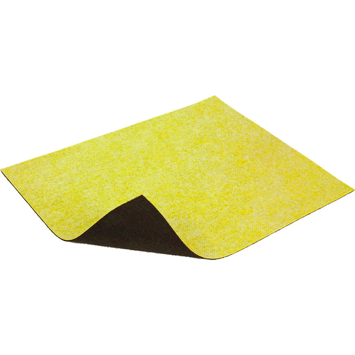 Gelbe Abdichtmatte mit schwarzem Vlies unterhalb