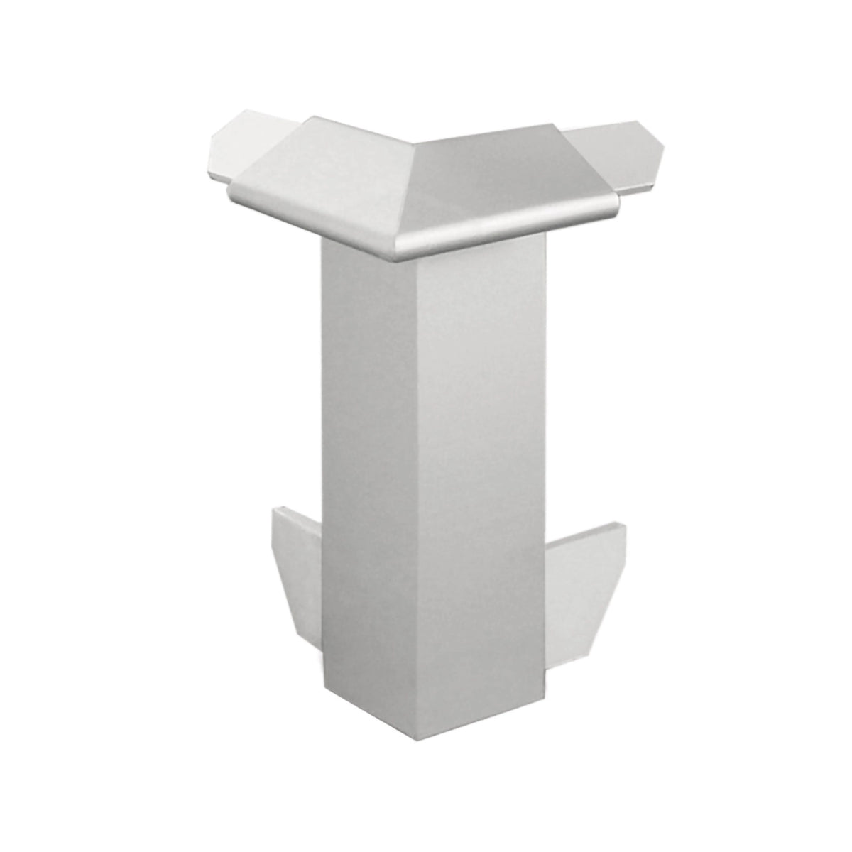 Außenecke Balkonwinkelprofil Tropfkante silber mit 60 mm Blende #A0003310
