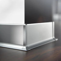 Ambientebild der Außenecke Sockelleiste silber (matt)