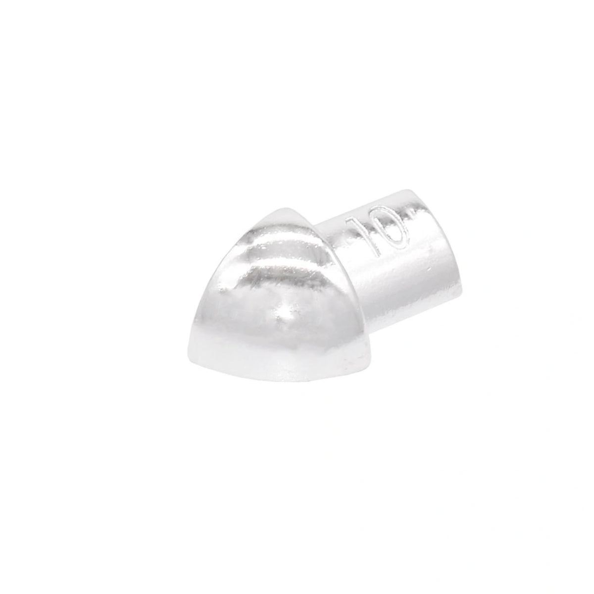 Außenecken für Aluprofile silber (glänzend) - 6 mm