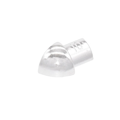 Buitenhoeken voor aluminium profielen zilver (glanzend)