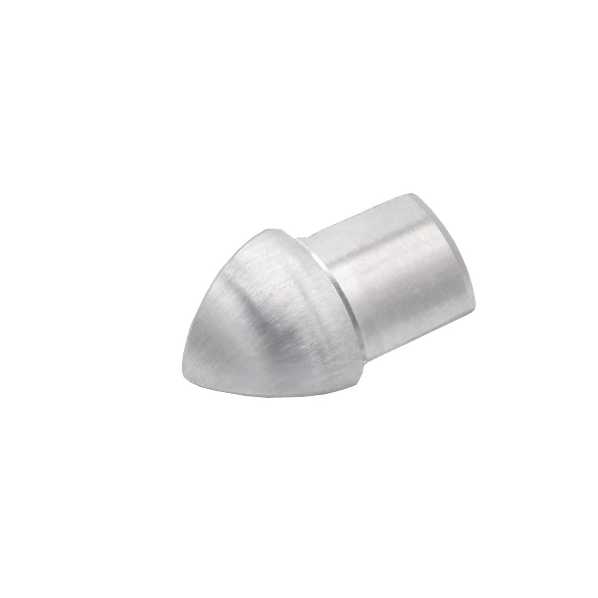 Außenecke für Edelstahlprofil gebürstet - 6 mm