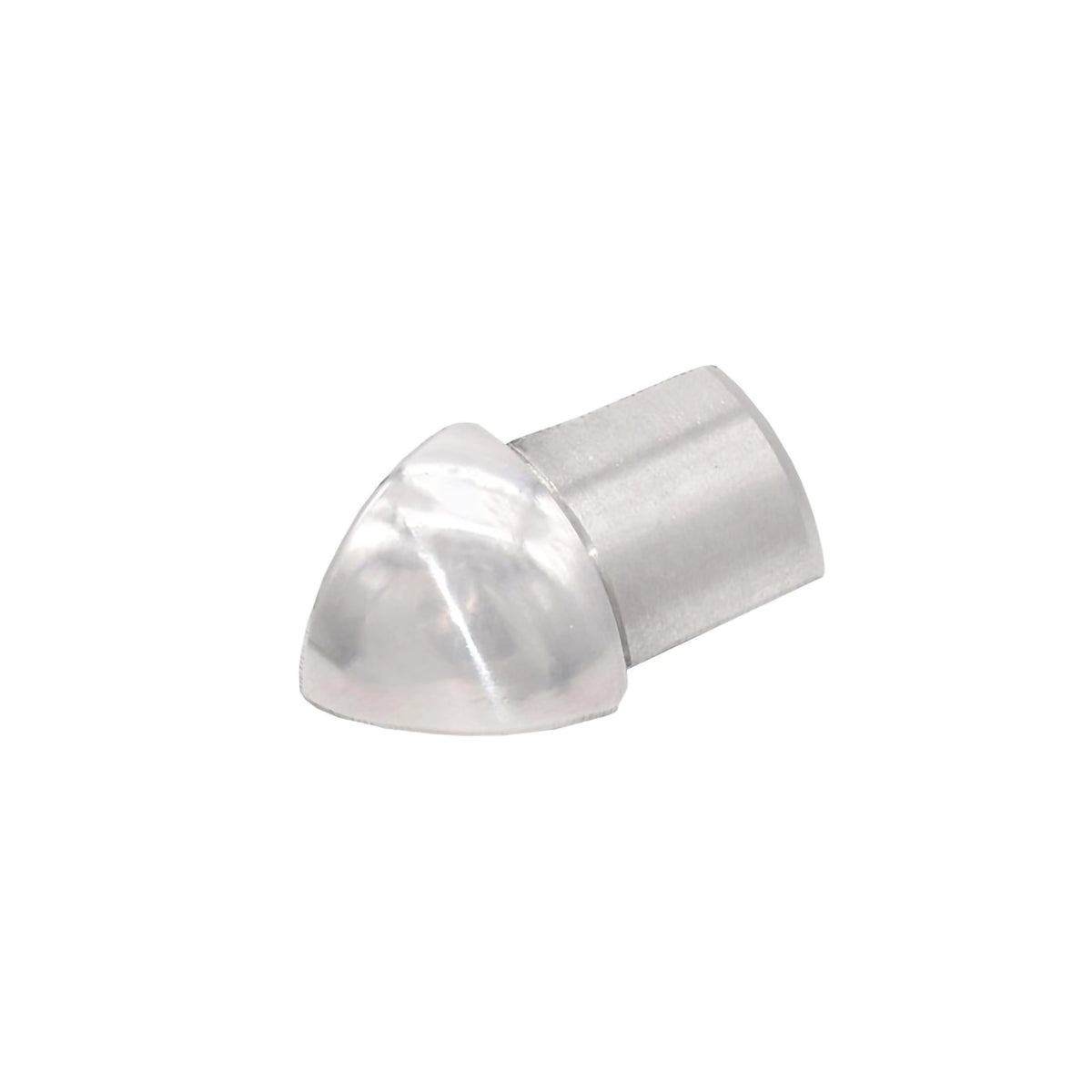 Außenecke für Edelstahlprofil poliert - 6 mm