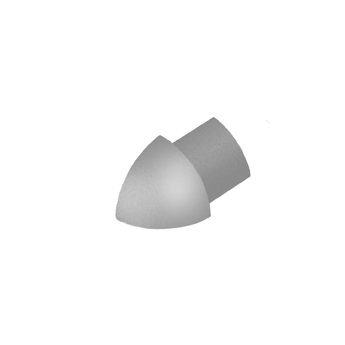 Außenecken für Aluprofile betongrau - 8 mm