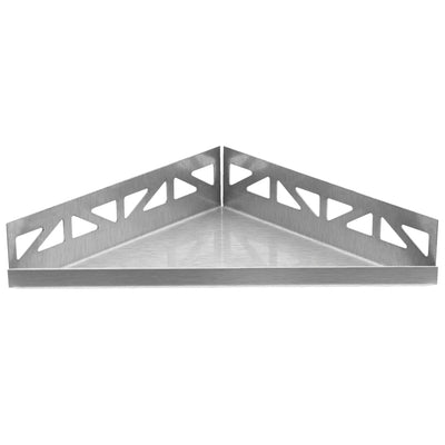 Driehoek roestvrij staalen plank