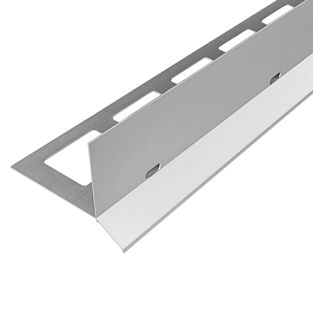 Balkonprofil Y-Form Splitt und Kies silber - 53 mm