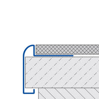 Zeichnung mit weiterer Verarbeitungsmöglichkeit des DURAL Arbeitsplattenprofils