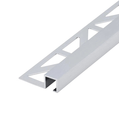 DURAL vierkant profiel aluminium zilver (geborsteld)