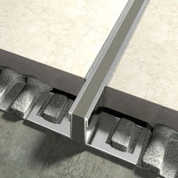 Ambientebild des Dehnungsfugenprofil aus Edelstahl mit grauer EPDM Einlage