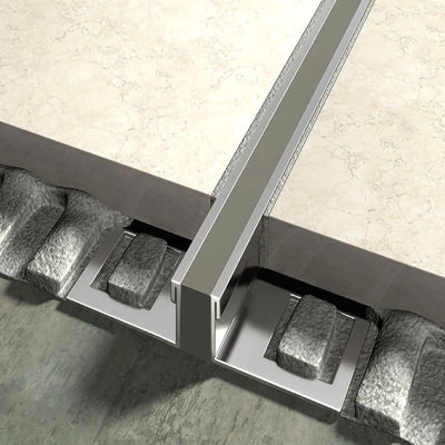 Dilatatievoegprofiel van roestvrij staal met EPDM inzetstuk - Ansicht 2