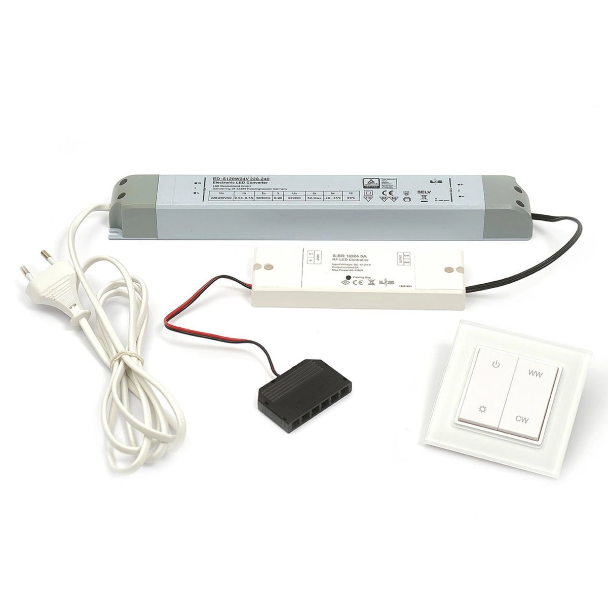 DURAL LED Anschluss Set Wandschalter groß #A0002981
