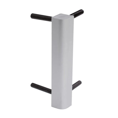 Hoekstuk plint Square zilver