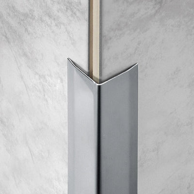 Hoekbeschermingshoek 3x gekant roestvrij staal natuur - Ansicht 2