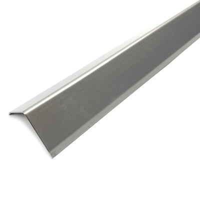 Hoekbeschermingshoek 3x gekant roestvrij staal natuur