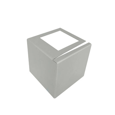 Hoekstuk balkonprofiel L-vorm alu zilver