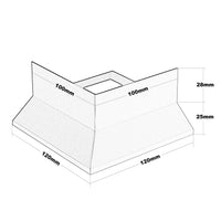 Zeichnung Eckstück Balkonprofil Splitt und Kies 53mm Höhe #A0001312
#A0003429
