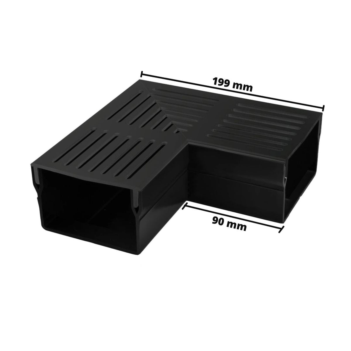 Bemaßtes Eckstück UD Pro 100 mit schwarzem Rost
#A0003391