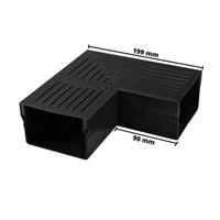 Bemaßtes Eckstück UD Pro 100 mit schwarzem Rost
#A0003391