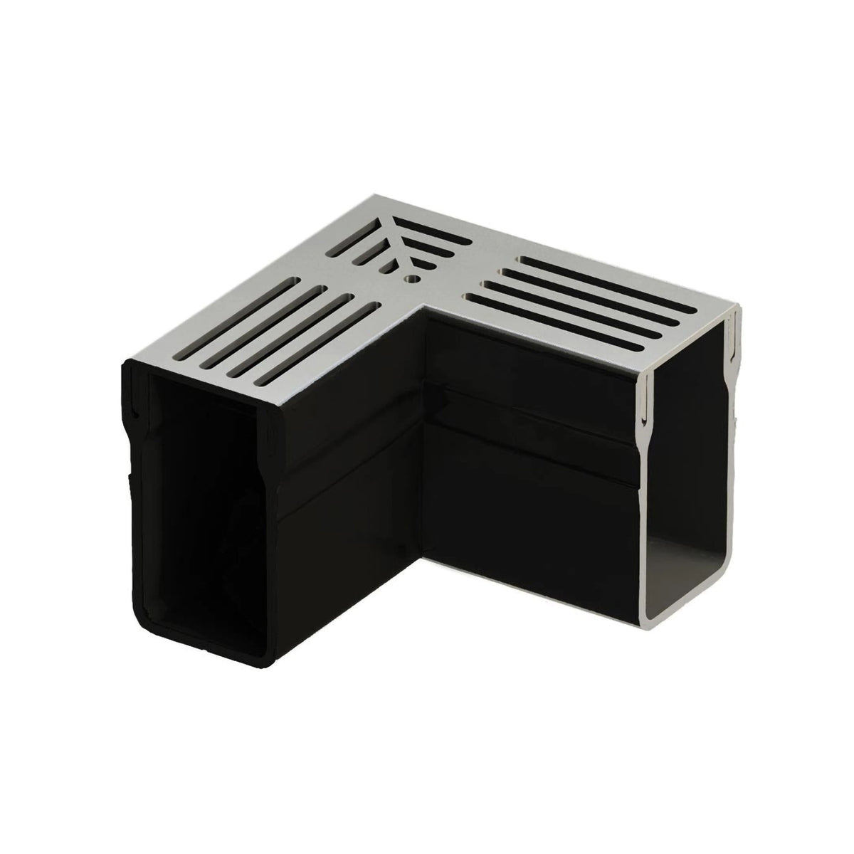 Eckstück UD Pro 65 mit silber eloxiertem Rost 
#A0003397