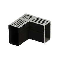 Eckstück UD Pro 65 mit silber eloxiertem Rost 
#A0003397