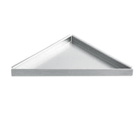 Dreieckige Edelstahlablage zum Nachrüsten