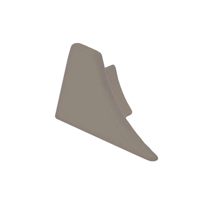 Eindkappen aansluitprofiel titanium