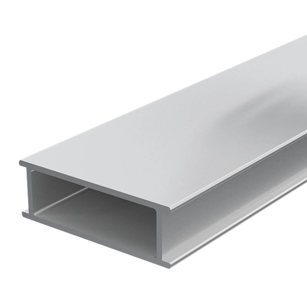 Stelzlagerschiene aus Aluminium mit rechteckiger Öffnung