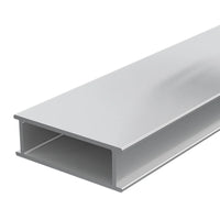 Stelzlagerschiene aus Aluminium mit rechteckiger Öffnung