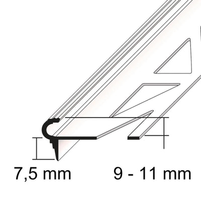 Florentijns trapprofiel alu natuur - Ansicht 2
