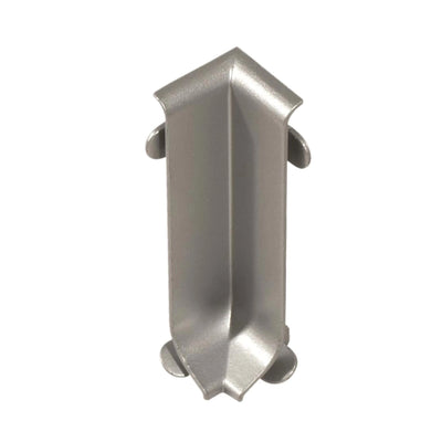 Binnenhoekstuk plinten zilver (mat)