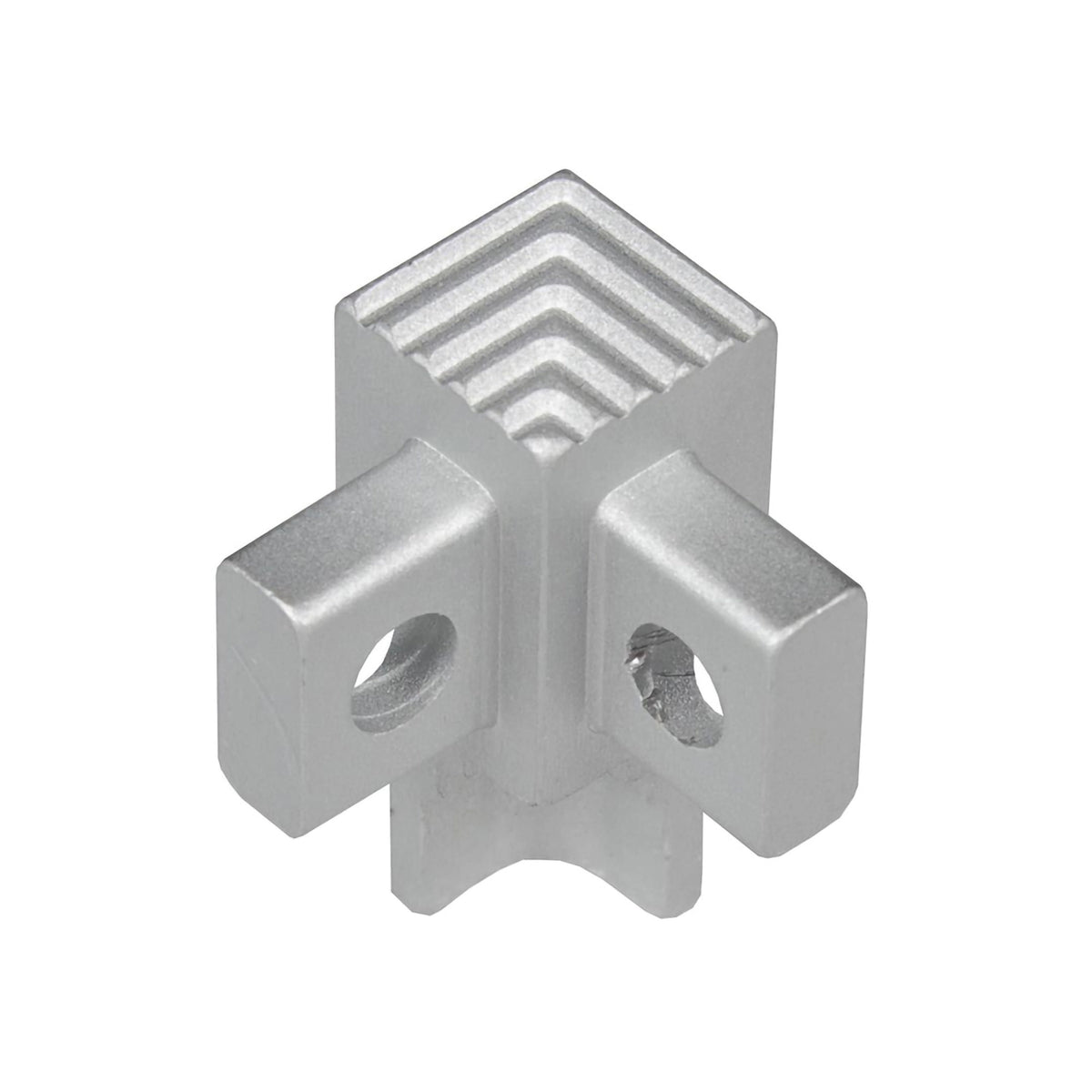 Innenecke für Stufenprofil Squarestep mit geriffelter Oberfläche