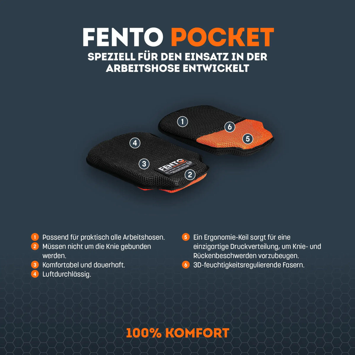 Fento 100 Pocket Kniebeschermers