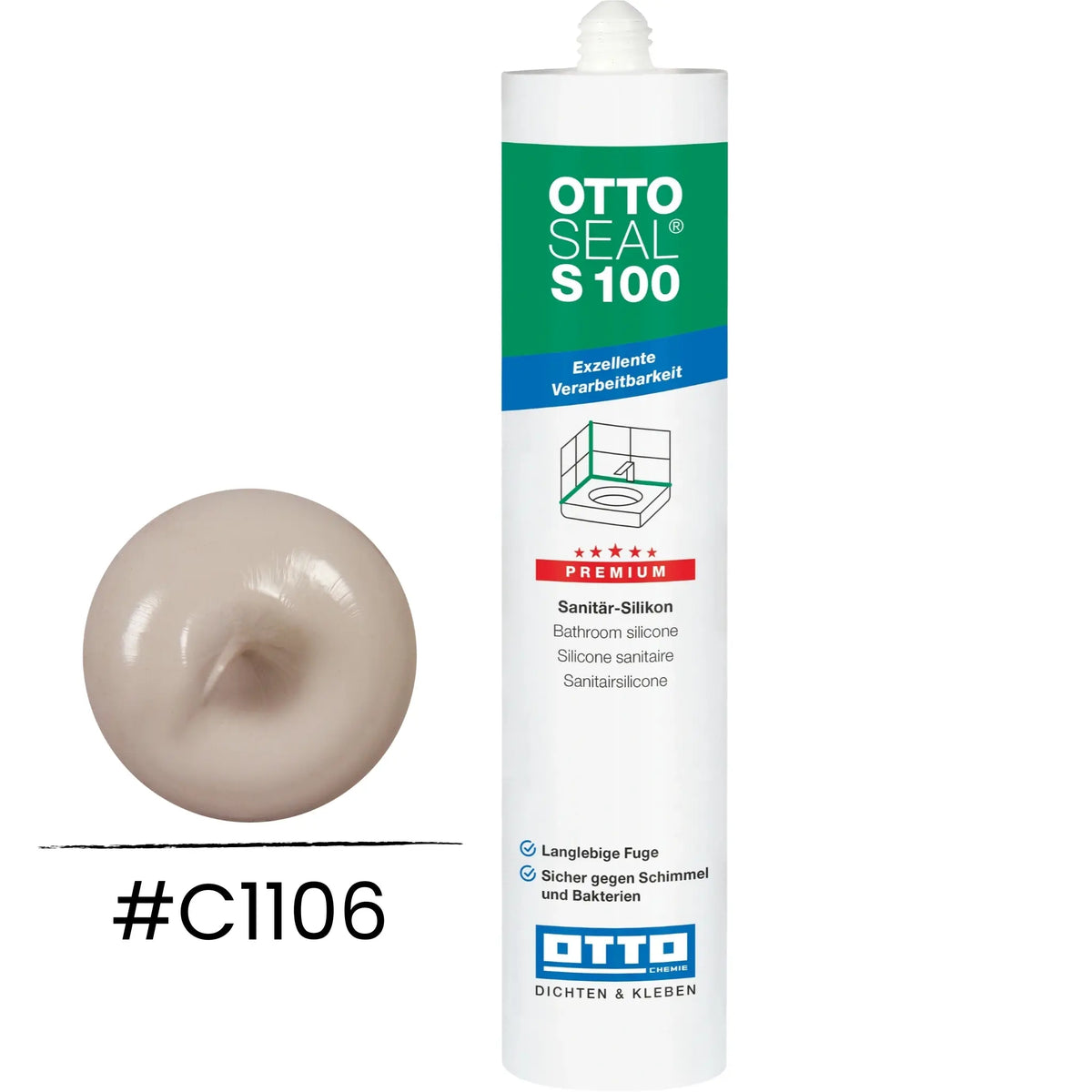 OTTOSEAL S 100 Premium-Sanitär-Silikon strandbeige C1106
#A0005489
