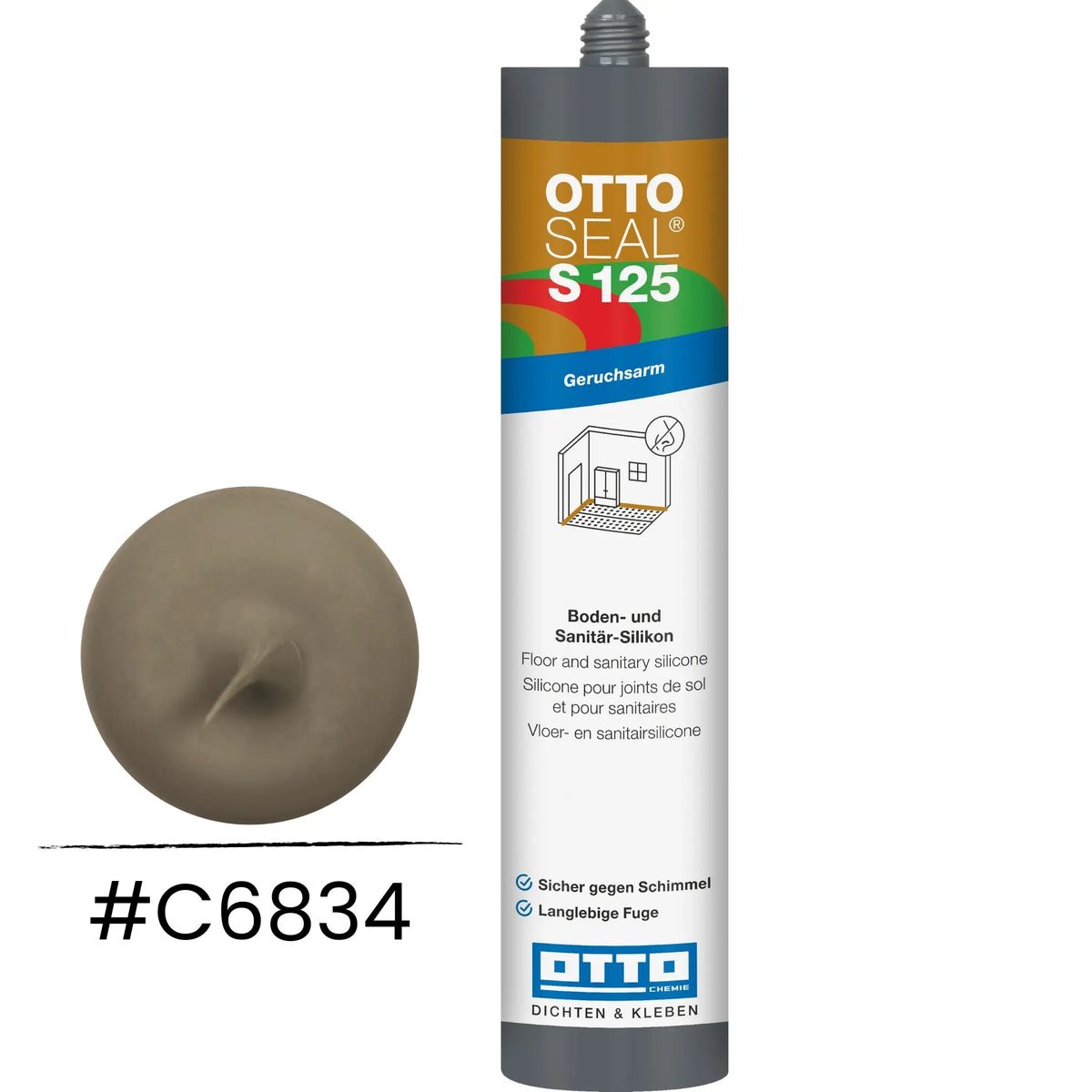 OTTOSEAL S 125 – Boden- & Sanitär-Silikon matt sanitärgrau C6834
#A0005510
