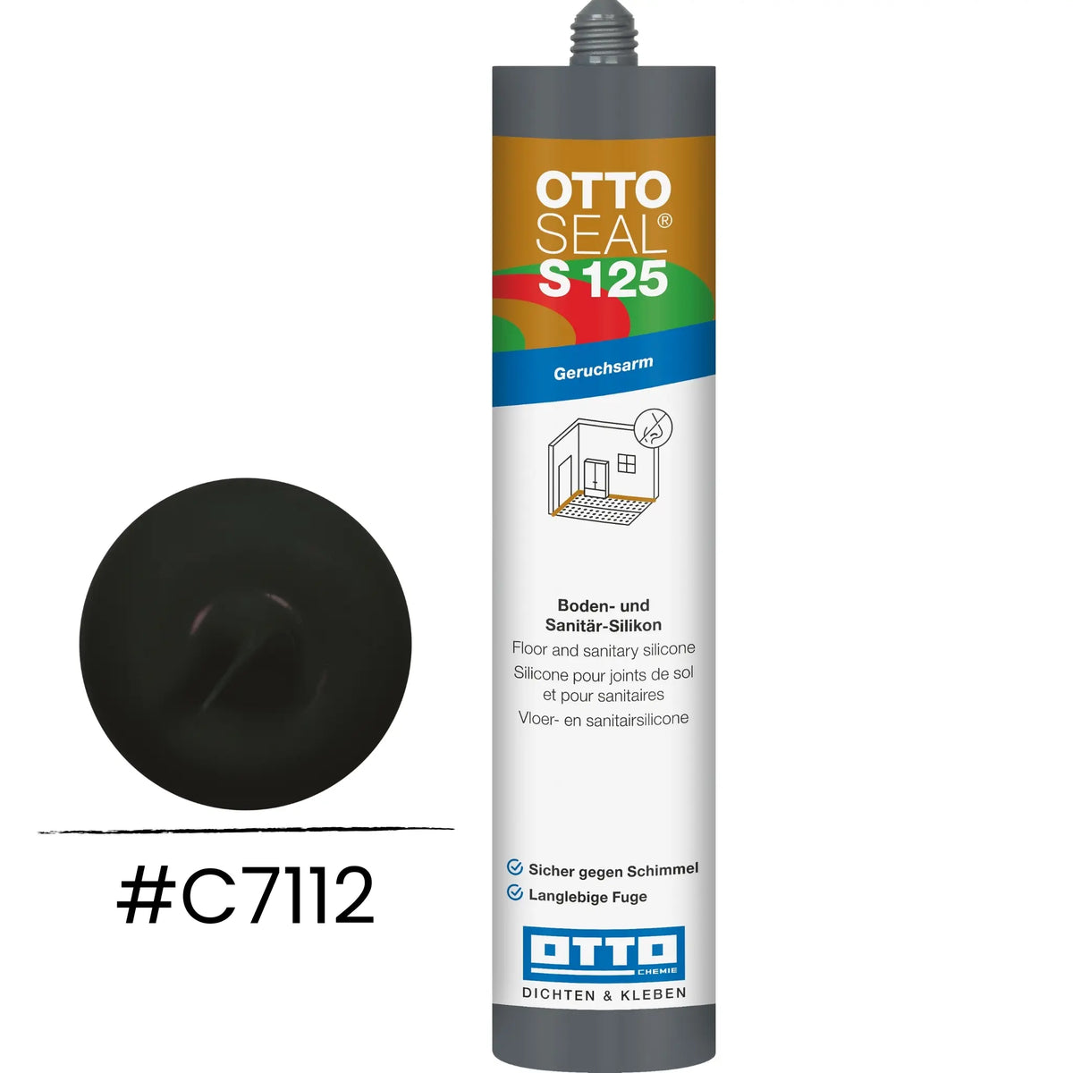 OTTOSEAL S 125 – Boden- & Sanitär-Silikon matt schwarz C7112
#A0005513
